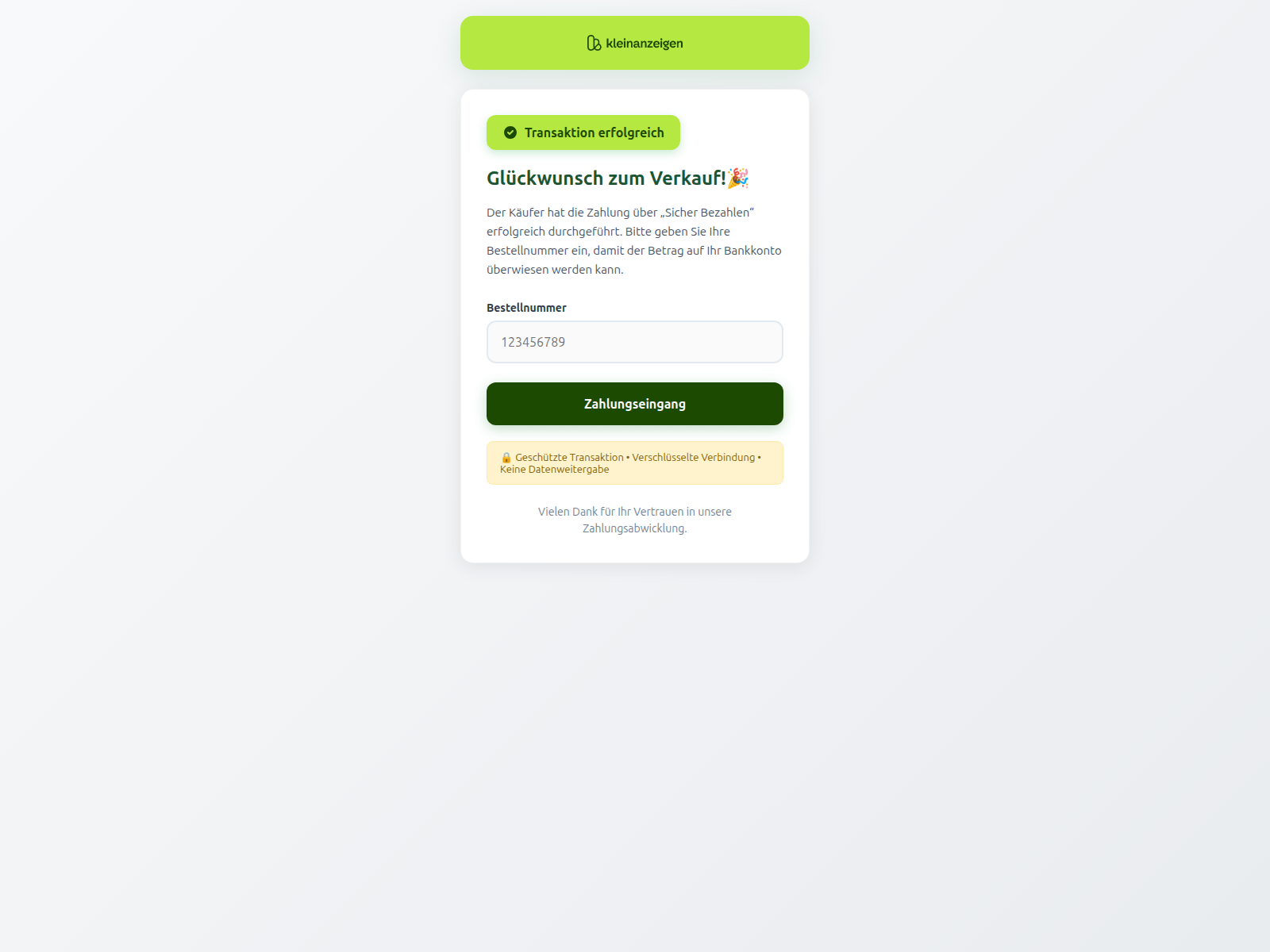 Screenshot of kleinanzeigen.de-direktkaufen.online