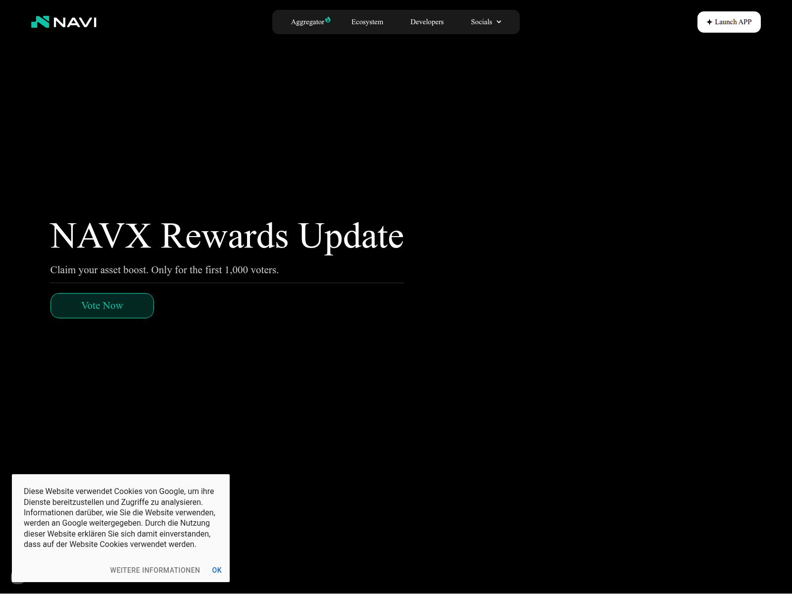 Screenshot of vote-navis.com