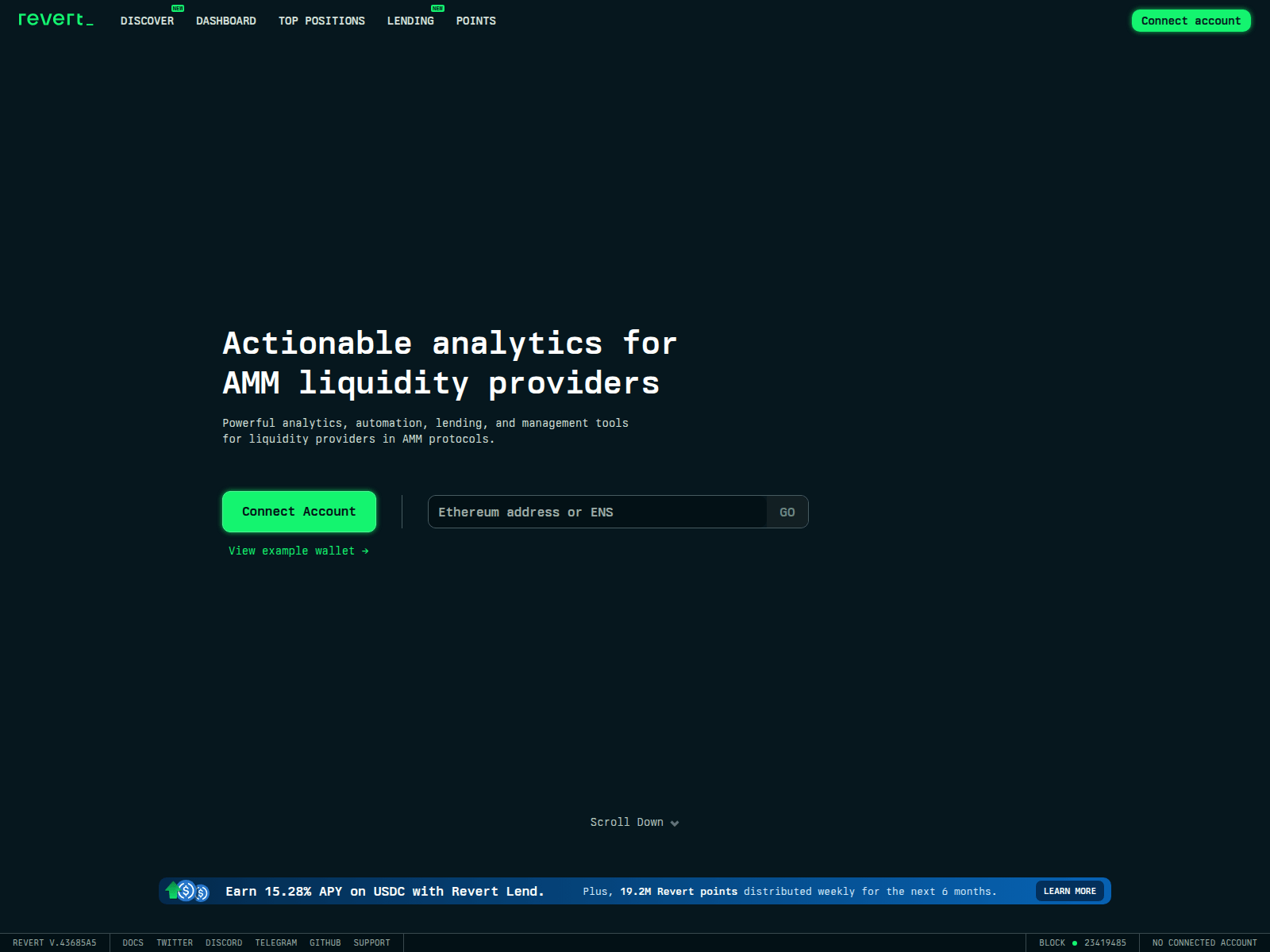Screenshot of tevert.finance
