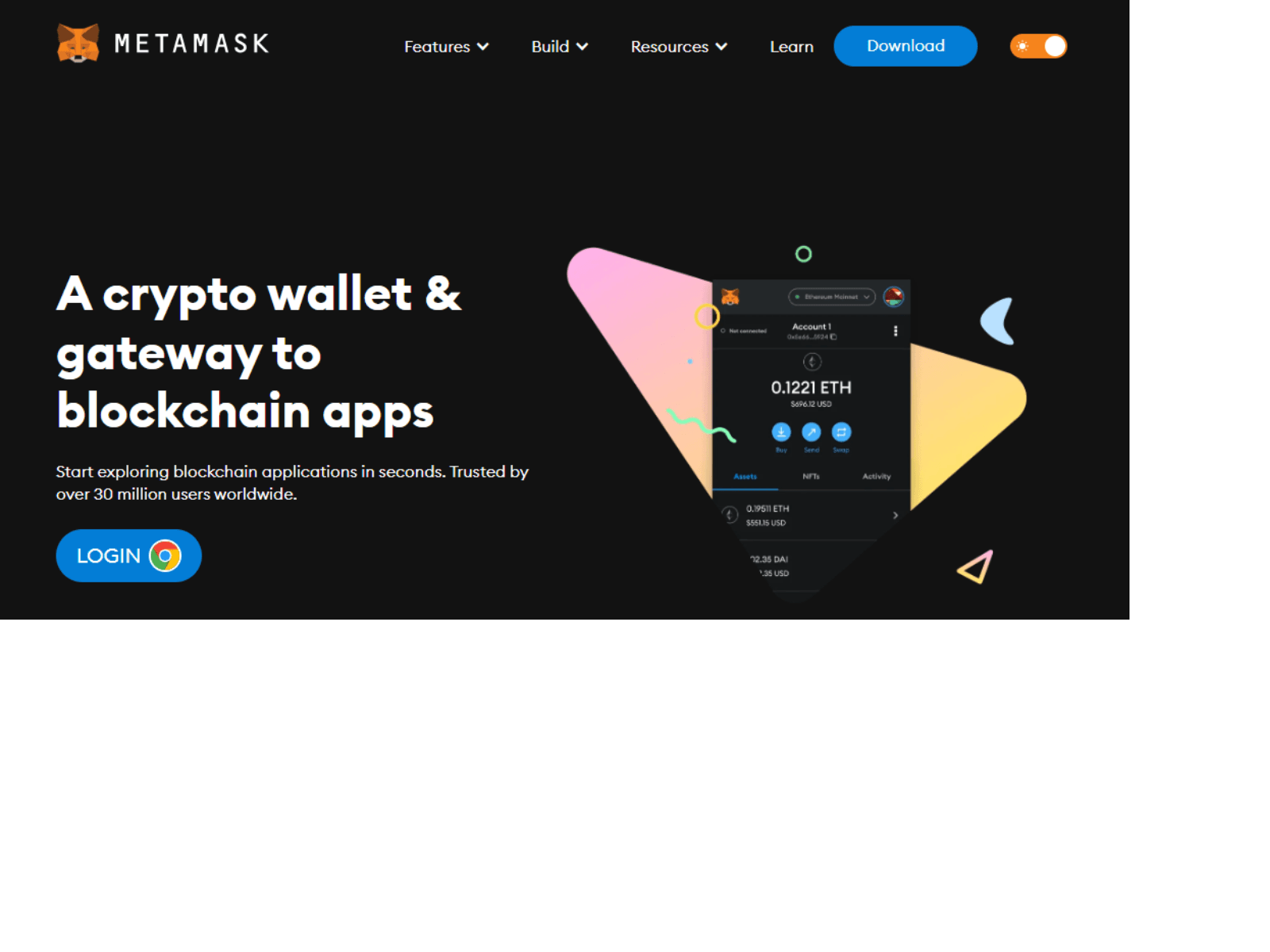 Screenshot of mettaemeasklogin.webflow.io