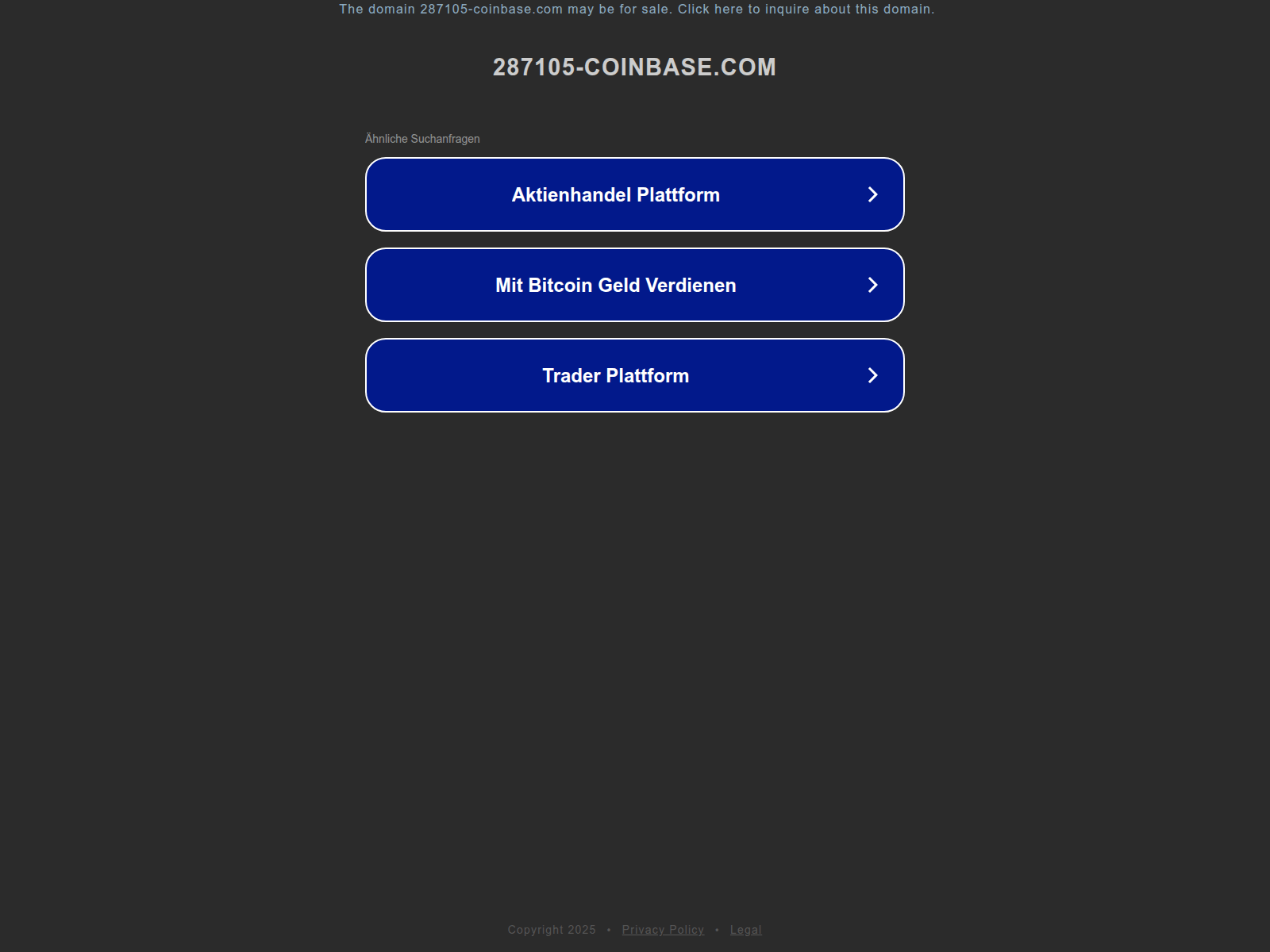 Screenshot of ww25.287105-coinbase.com