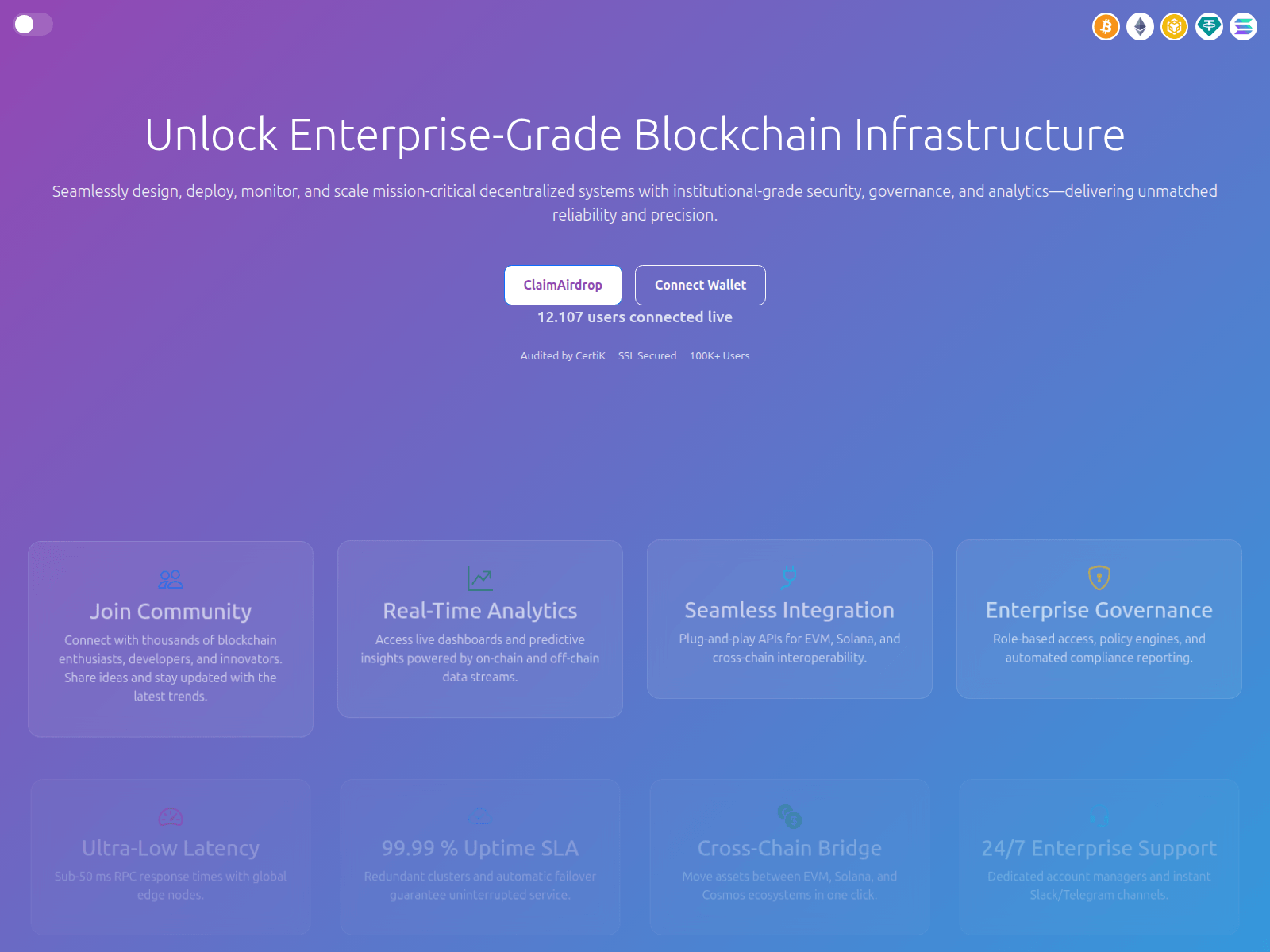 Screenshot of claims-solana.pages.dev