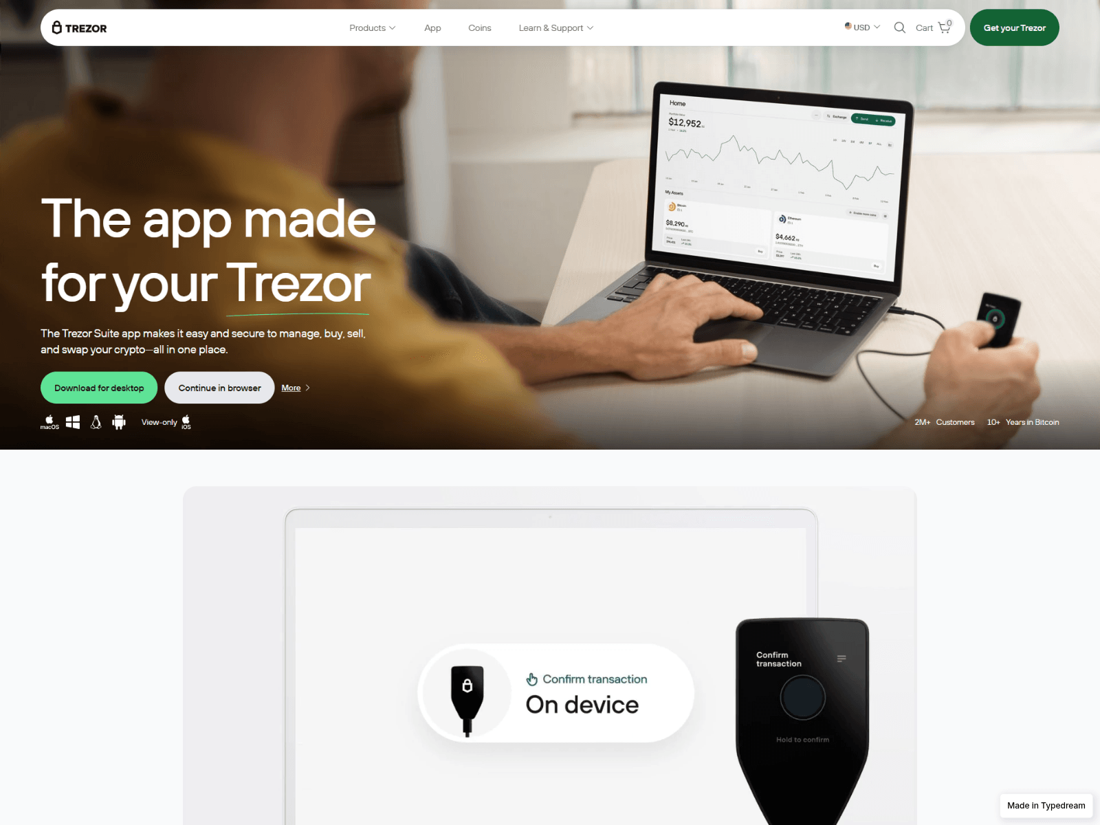 Screenshot of en-trzzor-io-login-web.typedream.app
