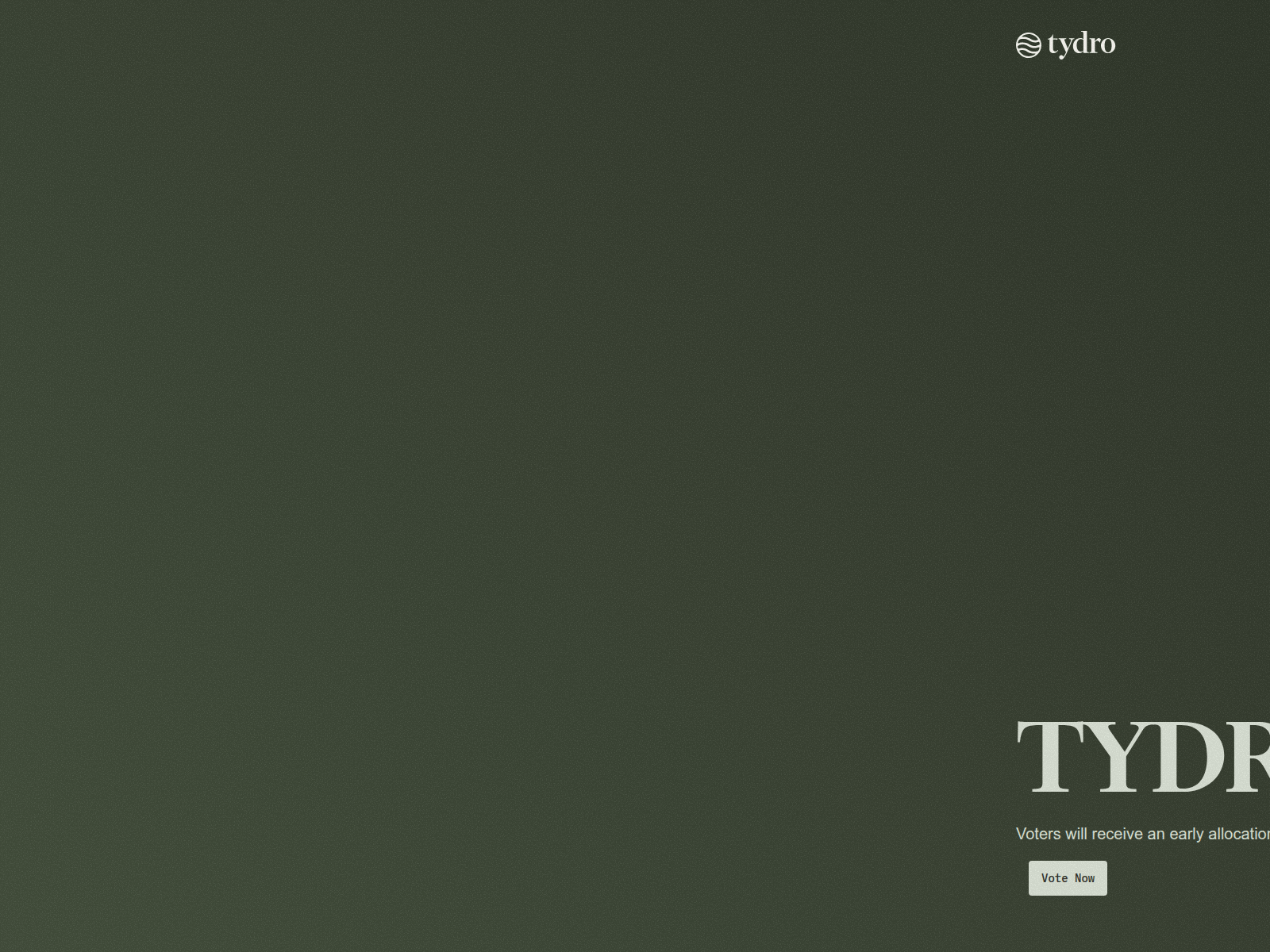 Screenshot of tydro-vote.com
