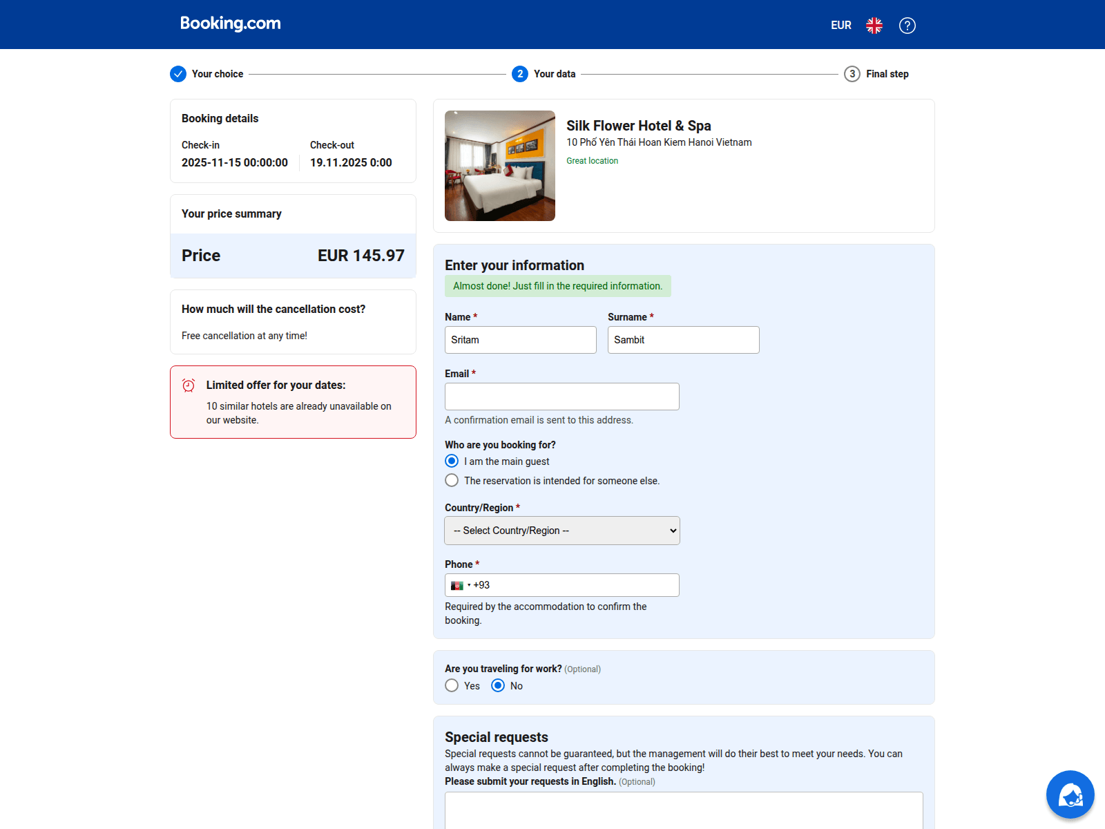 Screenshot of booking.reserva-pending06.com
