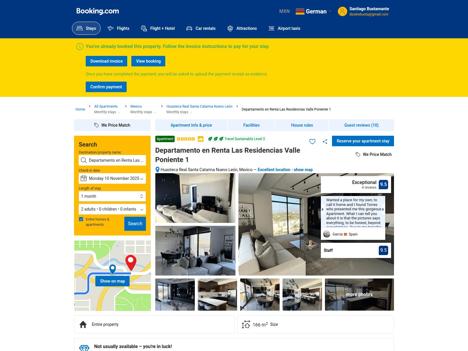 Screenshot of booking.com.4nm.prop3542.homes