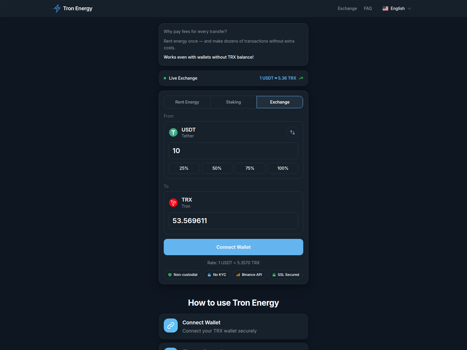 Screenshot of trons-energy.org