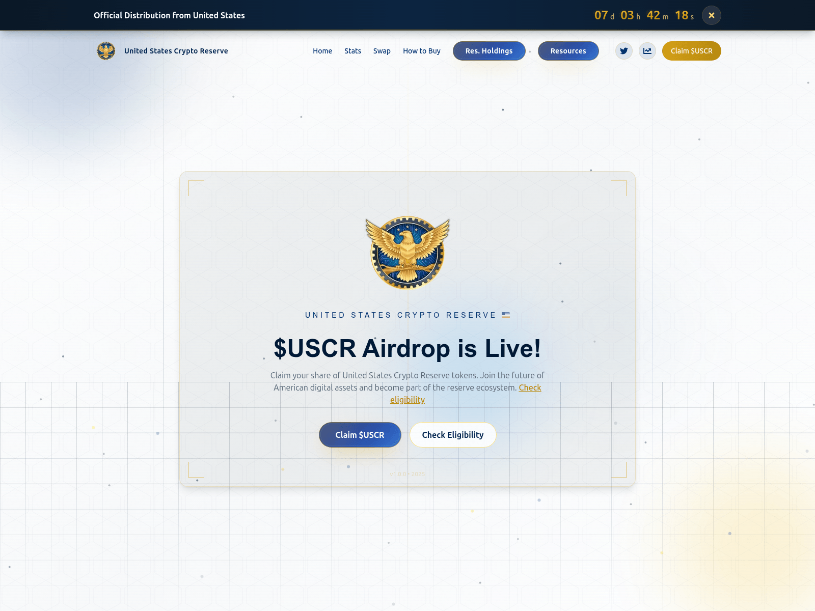 Screenshot of uscr-gov.com
