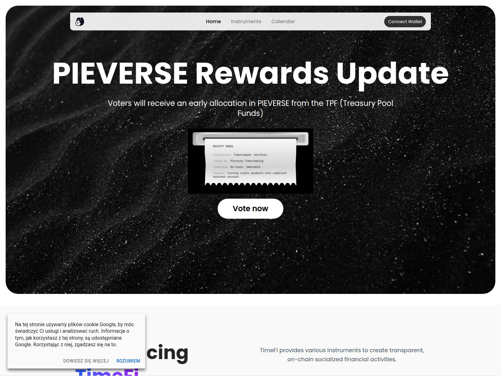 Screenshot of voting-pieverse.net