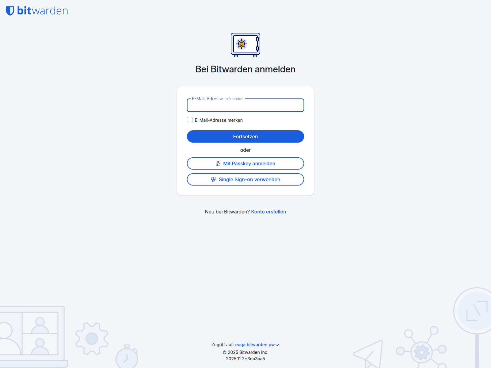 Screenshot of vault.euqa.bitwarden.pw