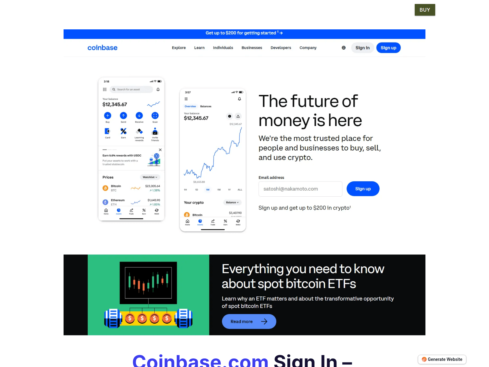 Screenshot of begin-coin-base-com.pineapple.page