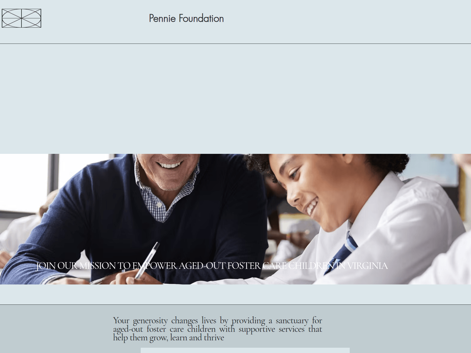 Screenshot of penniefoundation.com