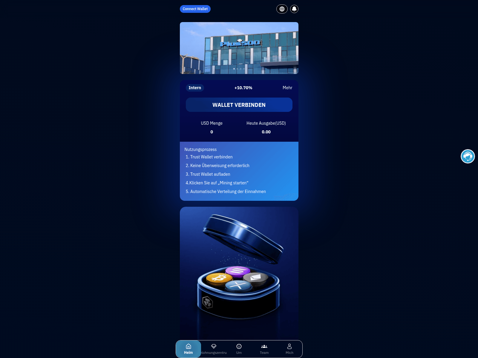 Screenshot of miningpro510.com