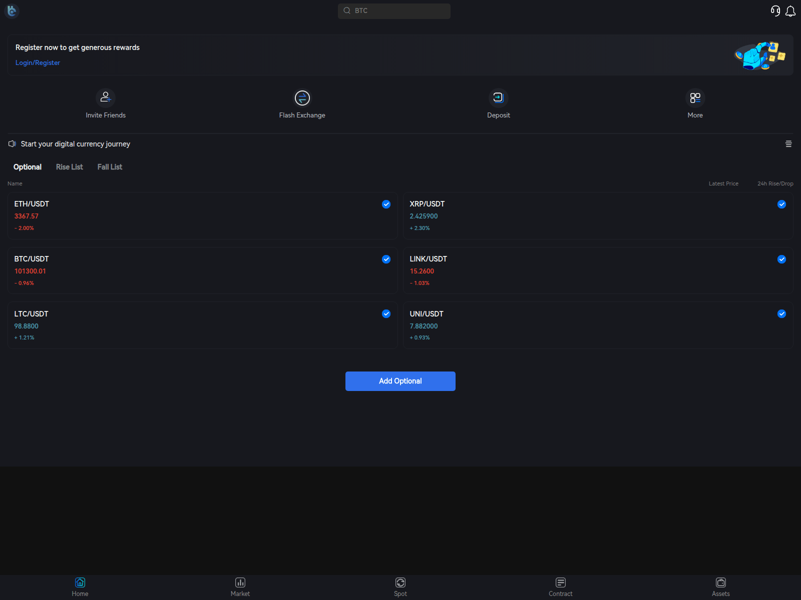 Screenshot of coinxexchange.net
