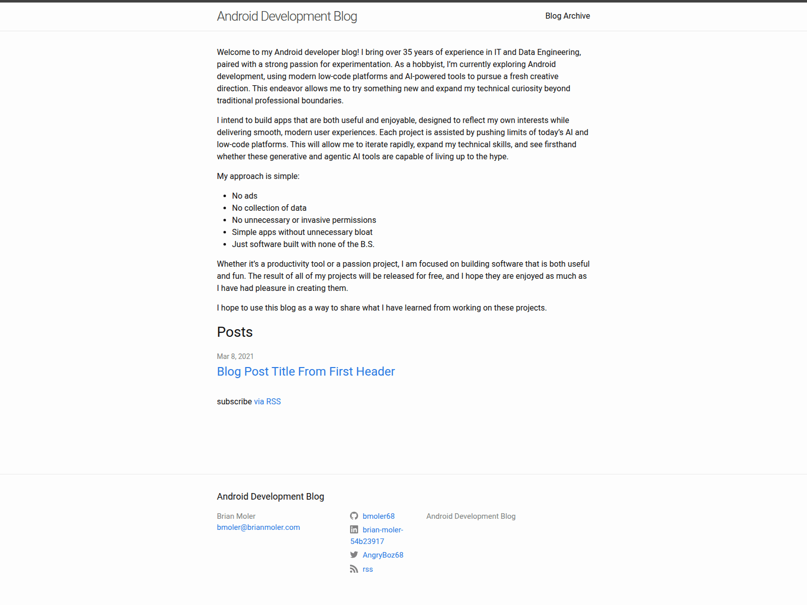 Screenshot of bmoler68.github.io