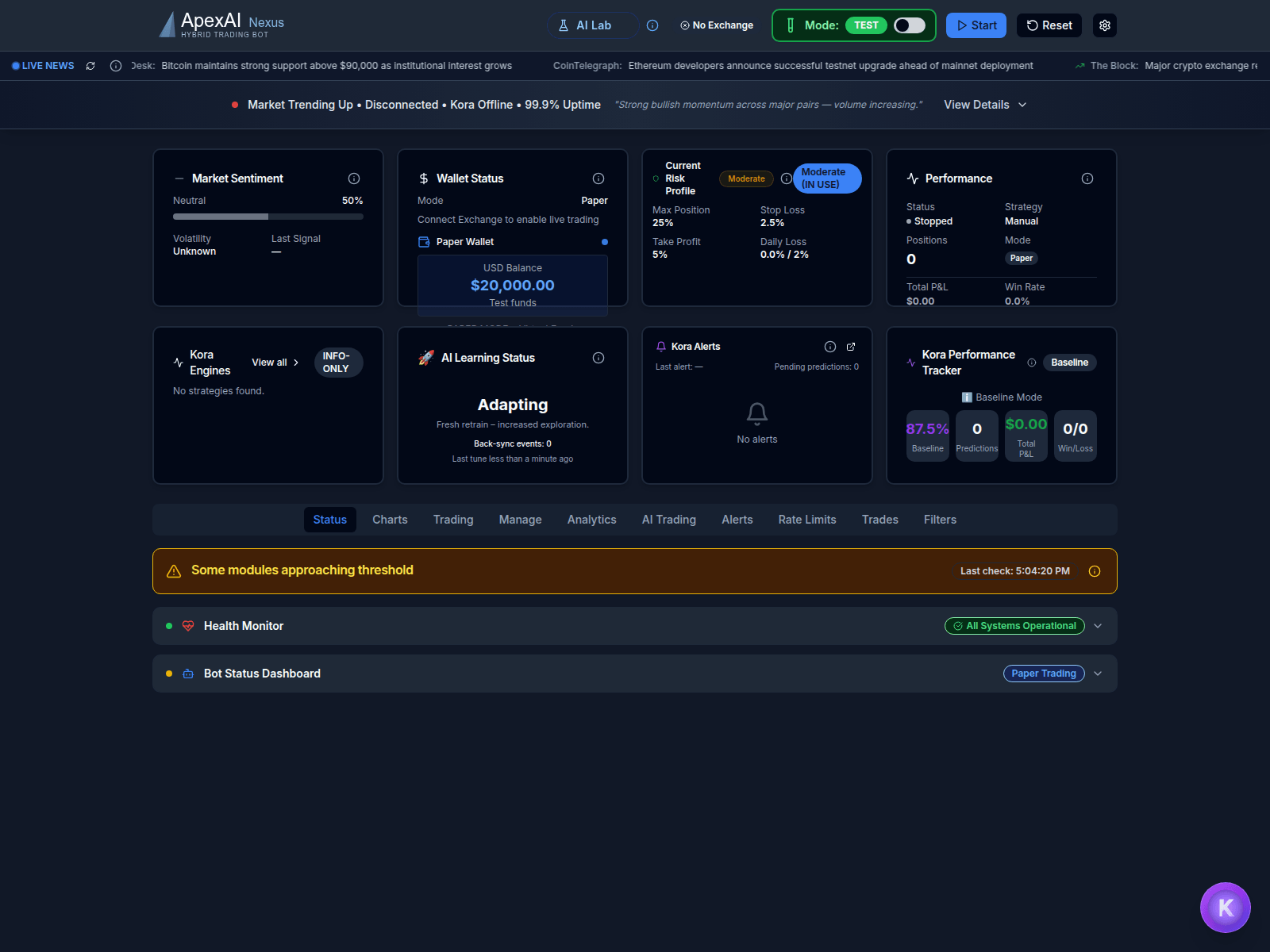 Screenshot of apexainexus.net