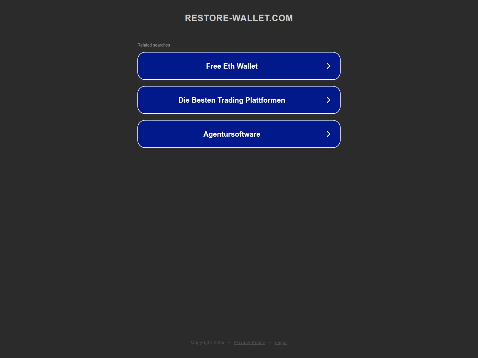 Screenshot of restore-wallet.com
