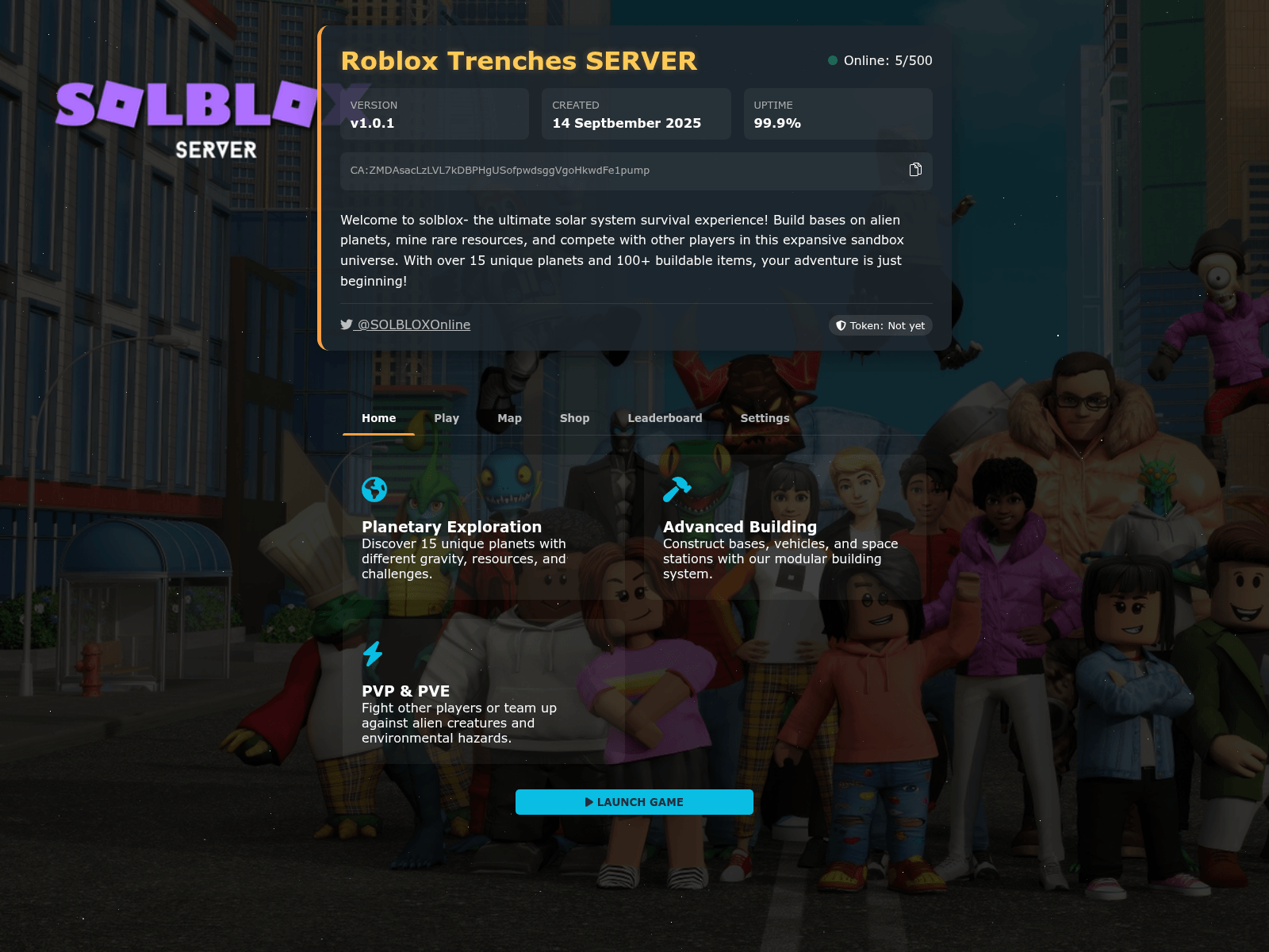 Screenshot of robloxtrenches.com