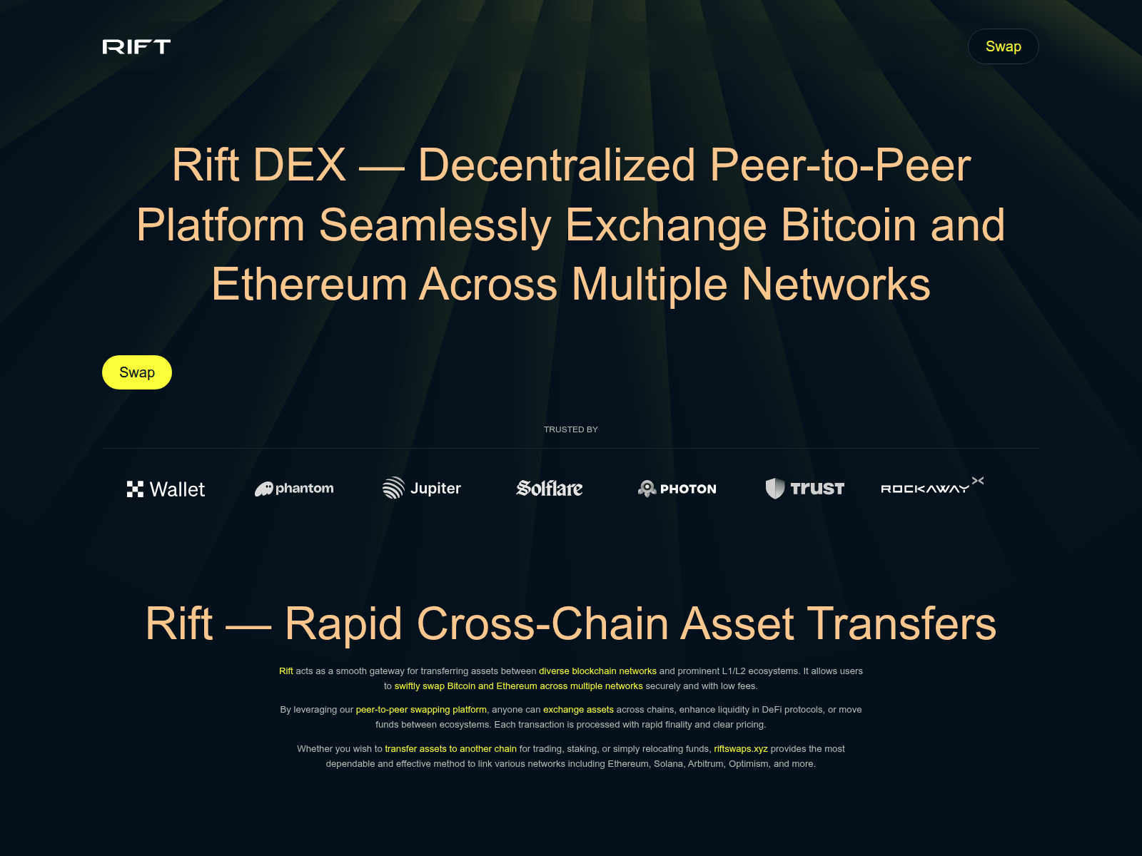 Screenshot of riftswaps.xyz