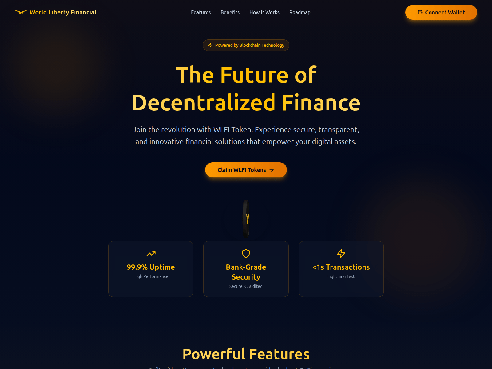 Screenshot of worldlibertyfinancial-airdrops.com