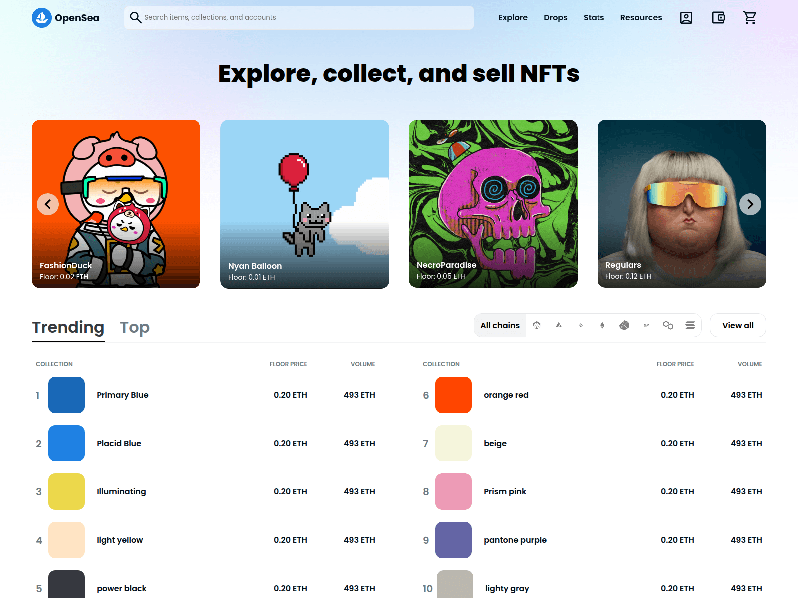 Screenshot of open-sea-xi.vercel.app