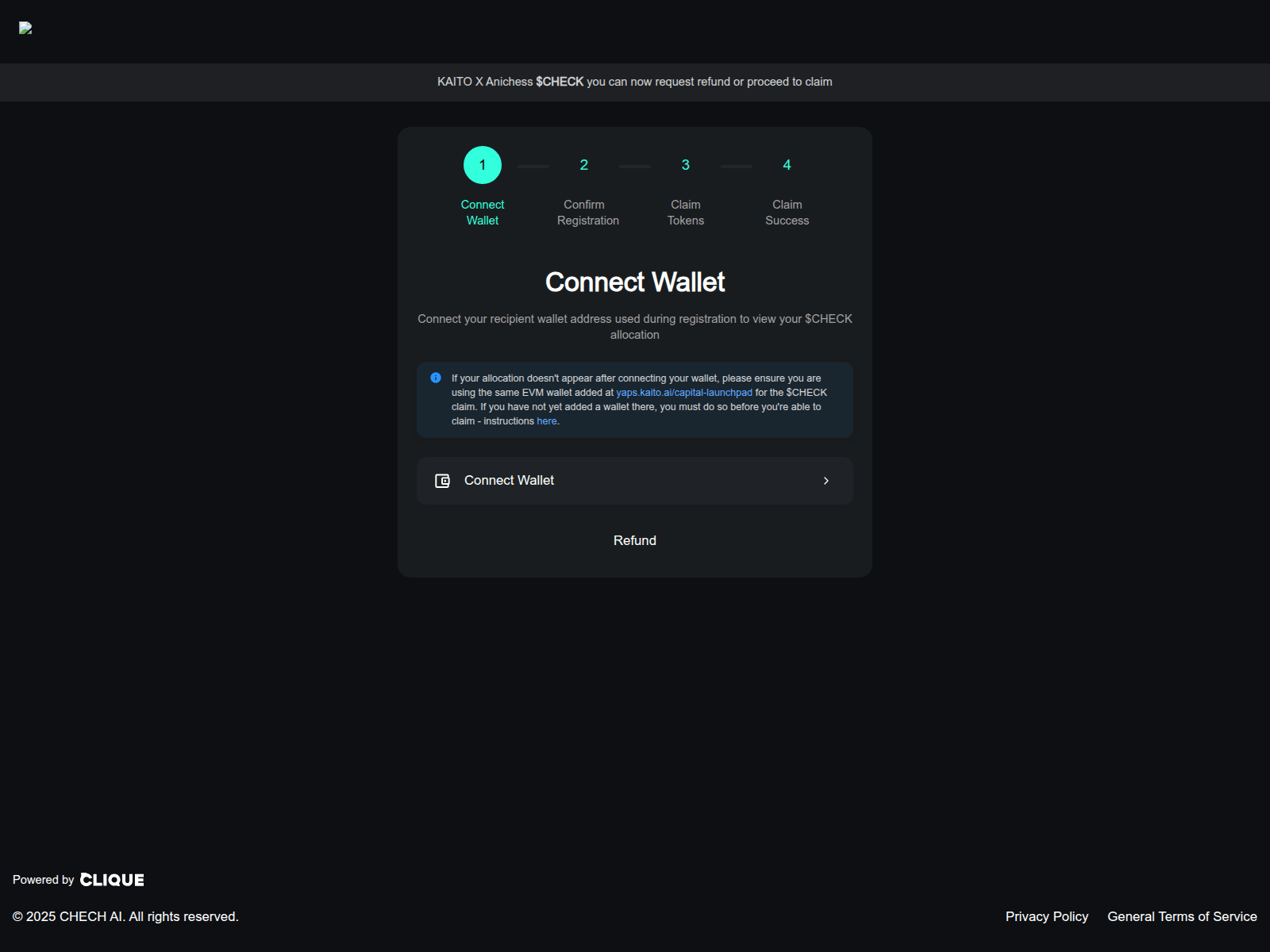 Screenshot of usatclaim.xyz