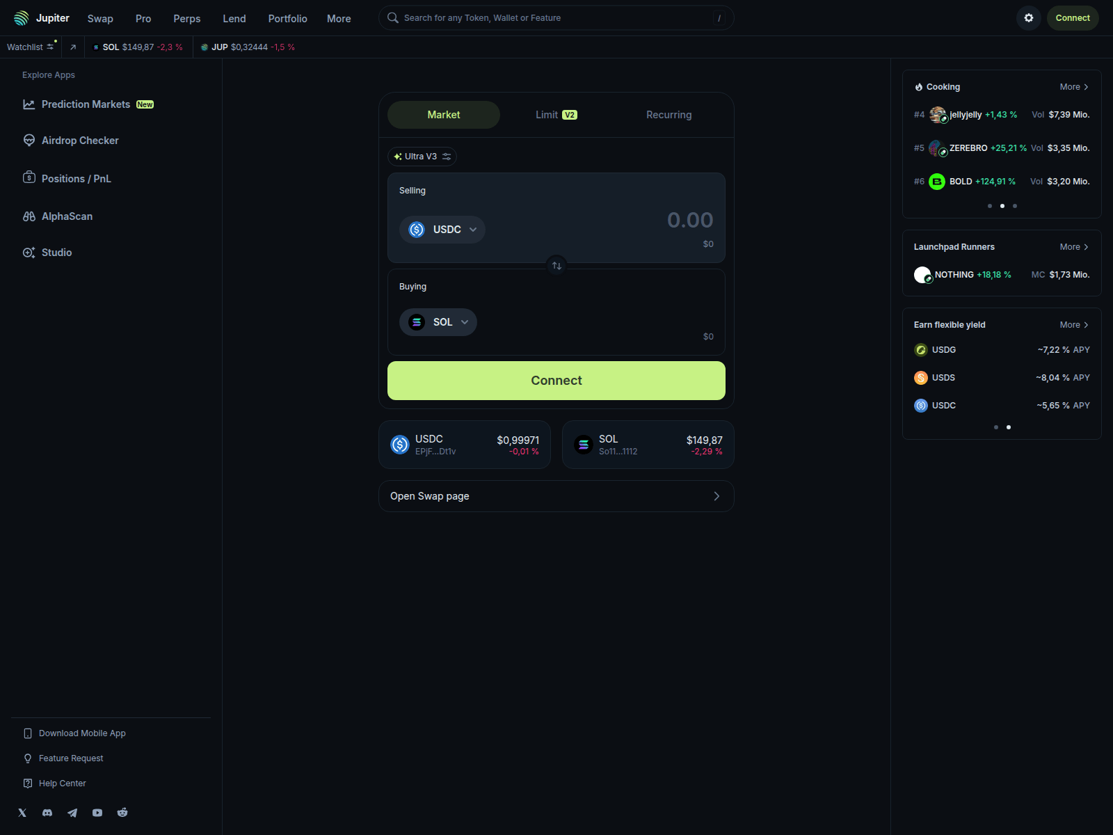 Screenshot of claim.jupiter-dex.net