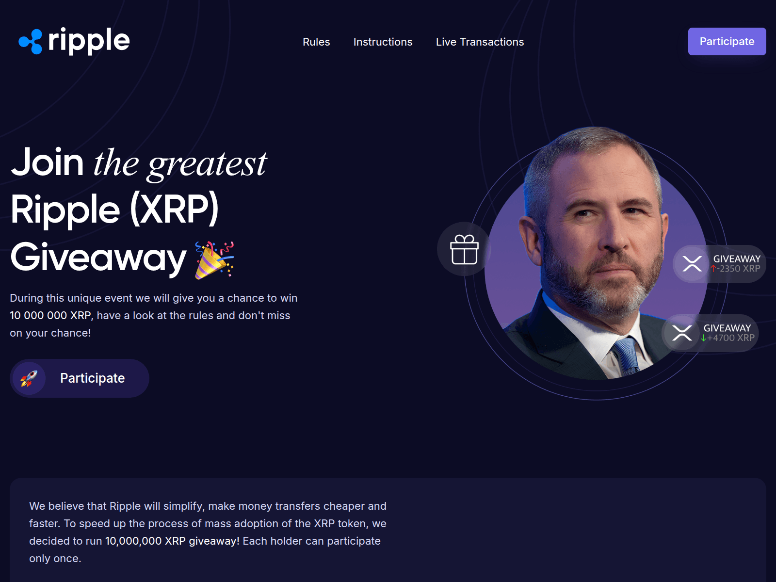 Screenshot of ripple-interactive.live