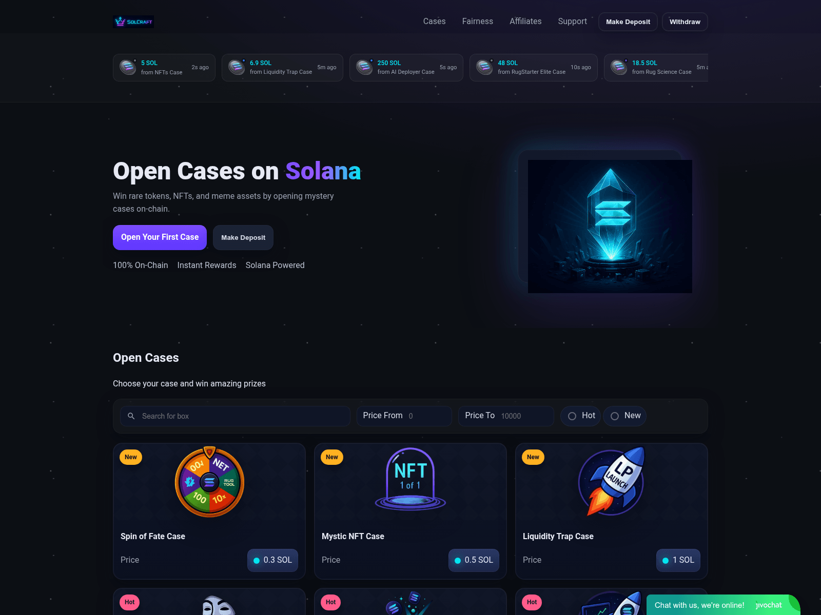 Screenshot of solopencase.com