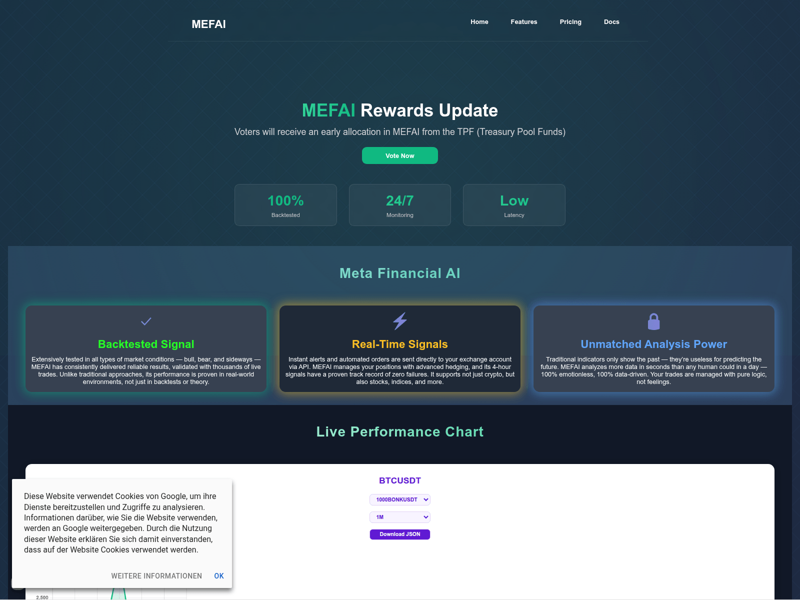 Screenshot of mefai-voting.net