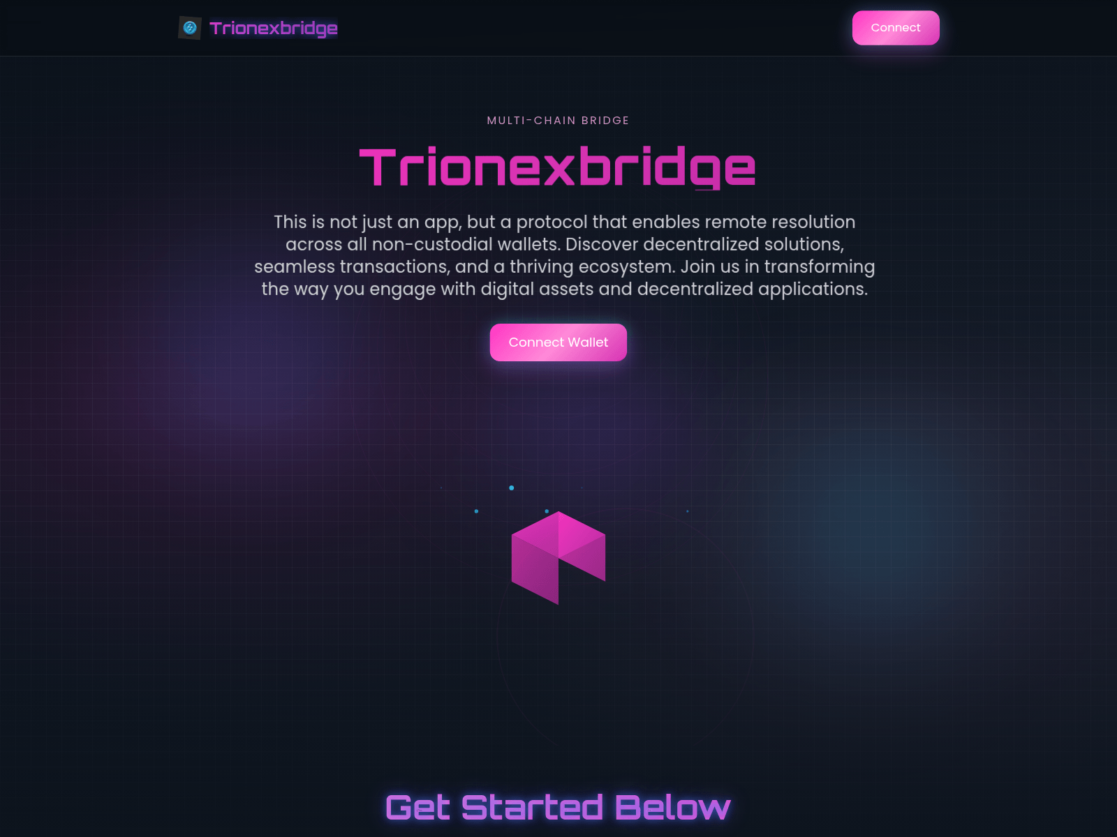 Screenshot of trionexbridge.xyz