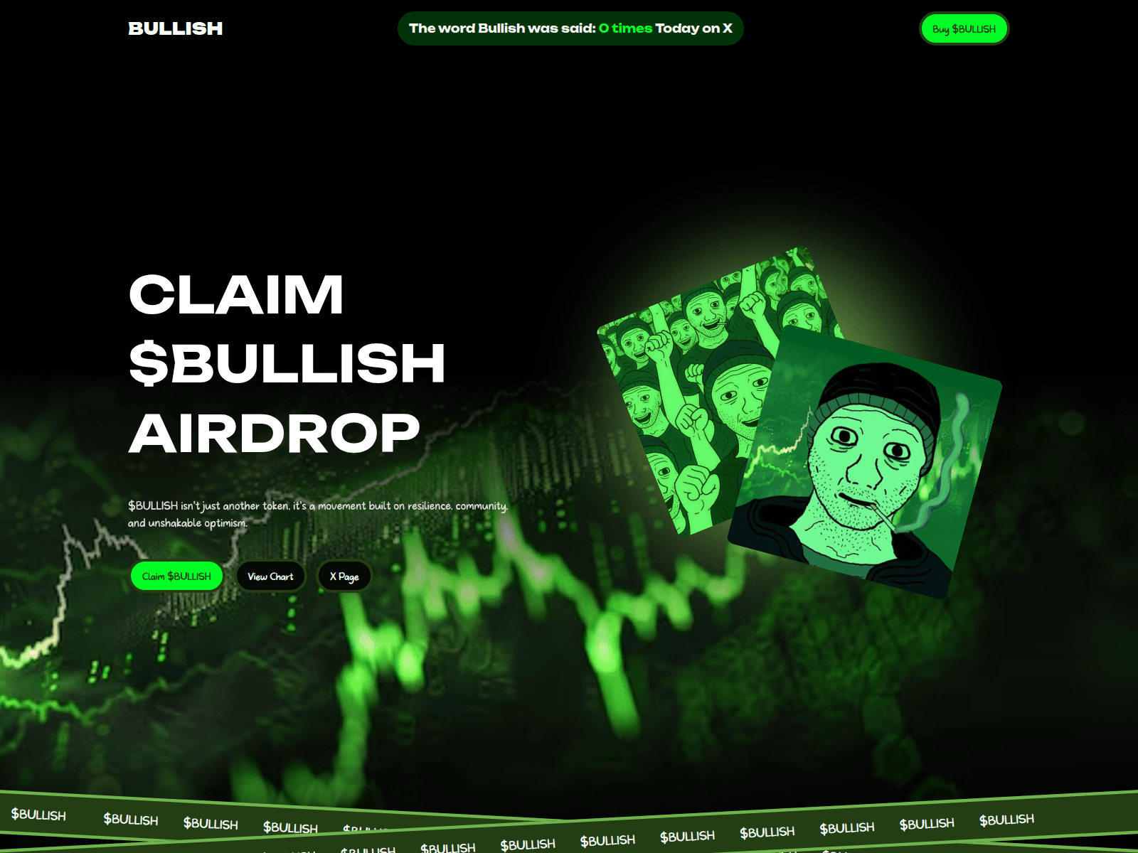 Screenshot of register-bullishdegen.fun
