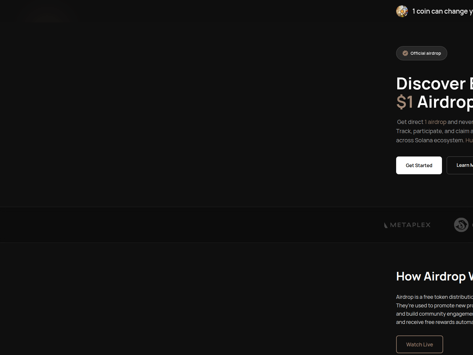 Screenshot of 1coin-allocation.xyz