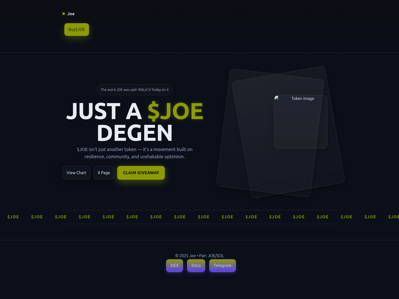 Screenshot of joe.meme-list.net