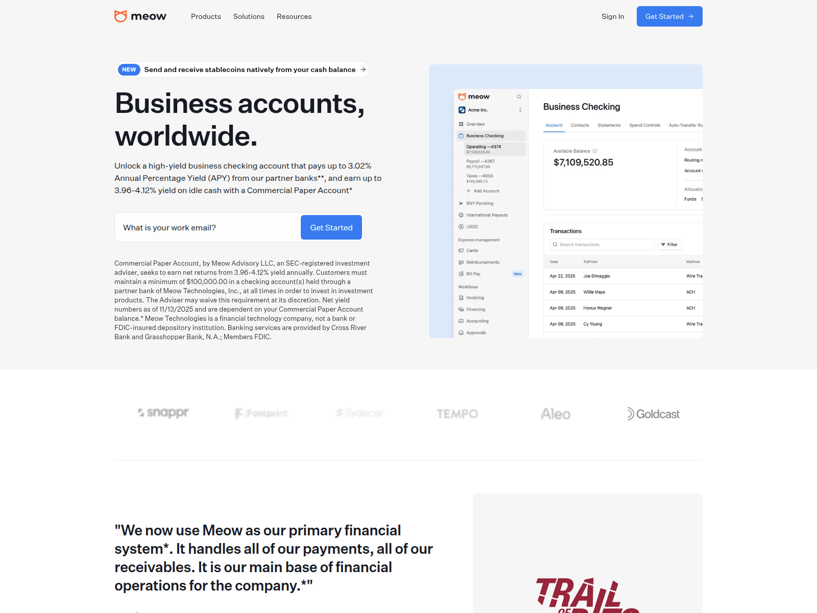 Screenshot of trymeow-bookkeepingagency.com