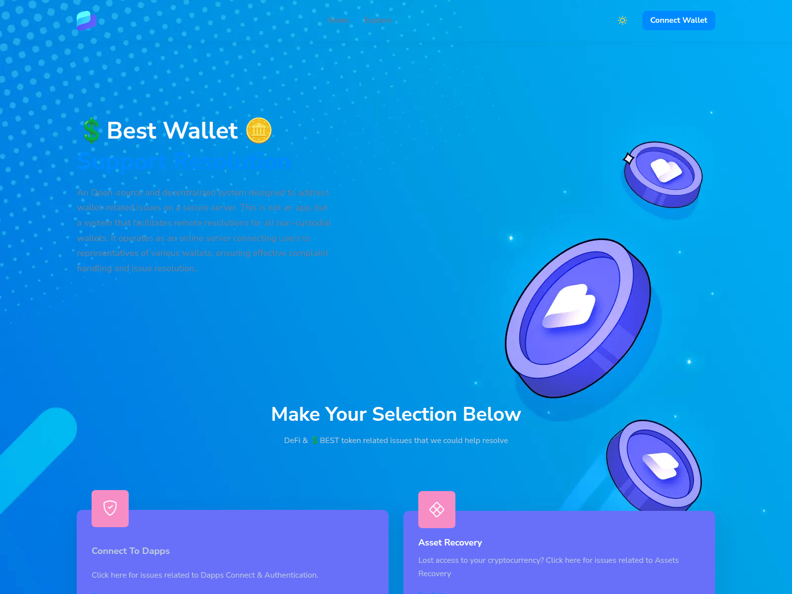 Screenshot of bestwalletsupport.com