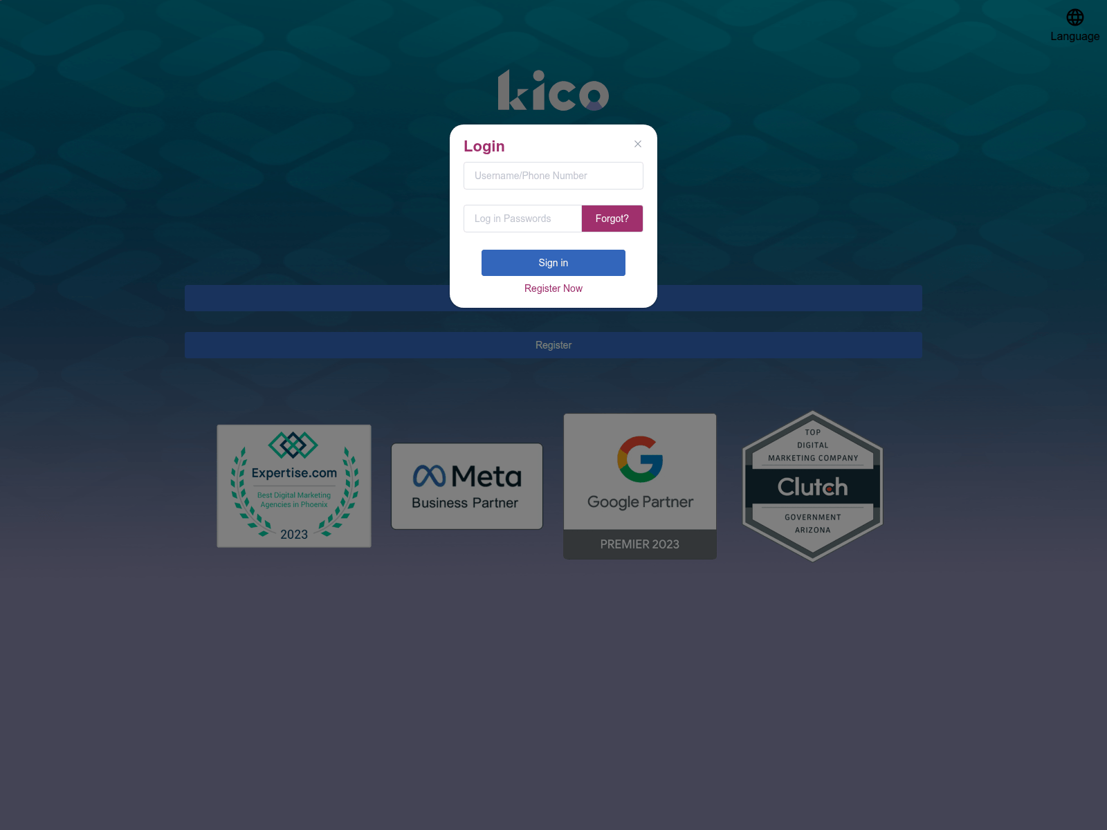 Screenshot of kicomarket.live