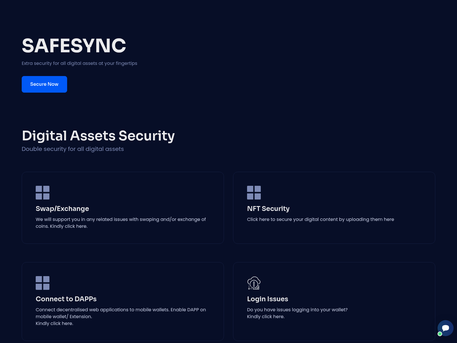 Screenshot of safesync.cloud