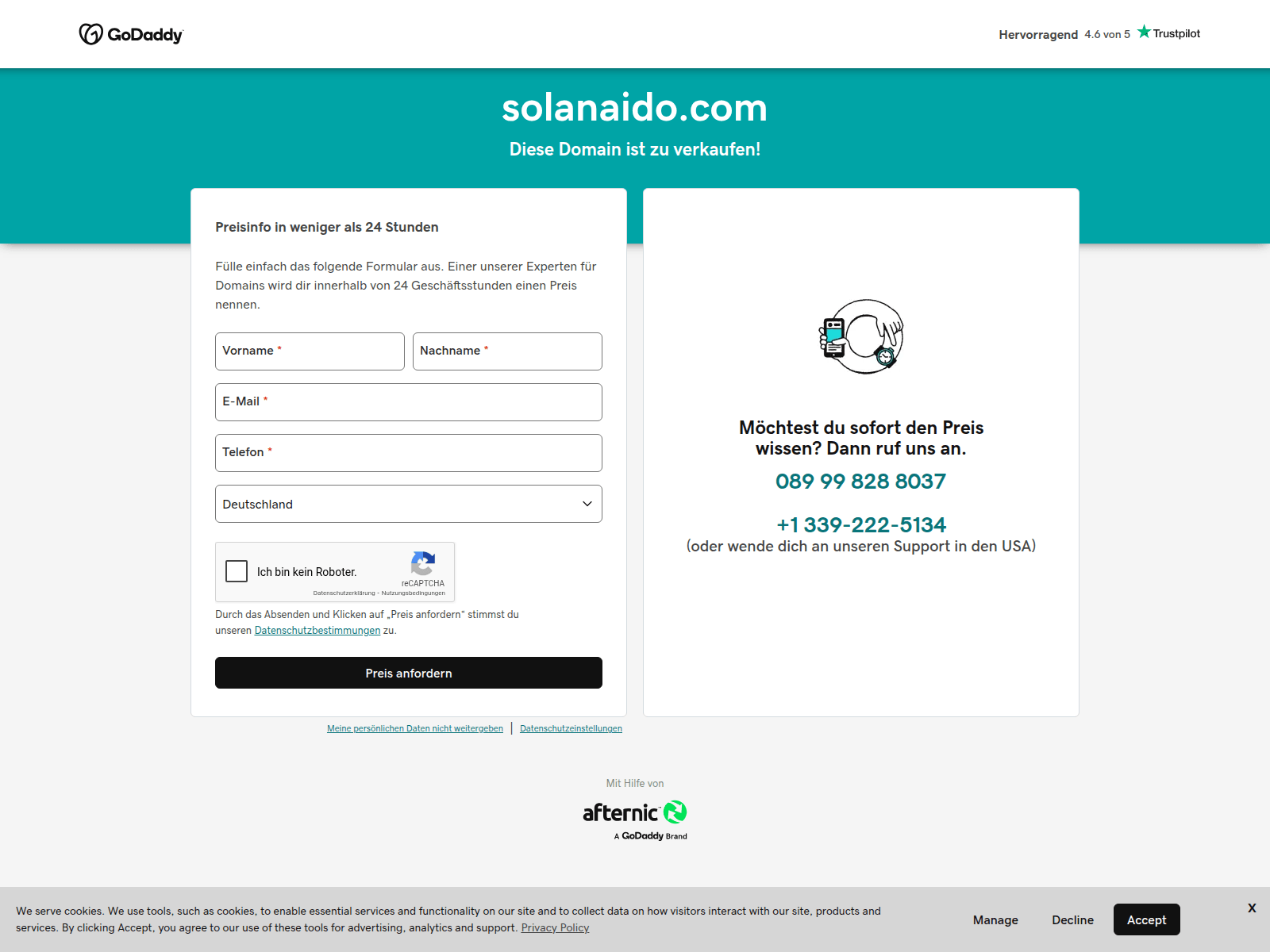 Screenshot of solanaido.com