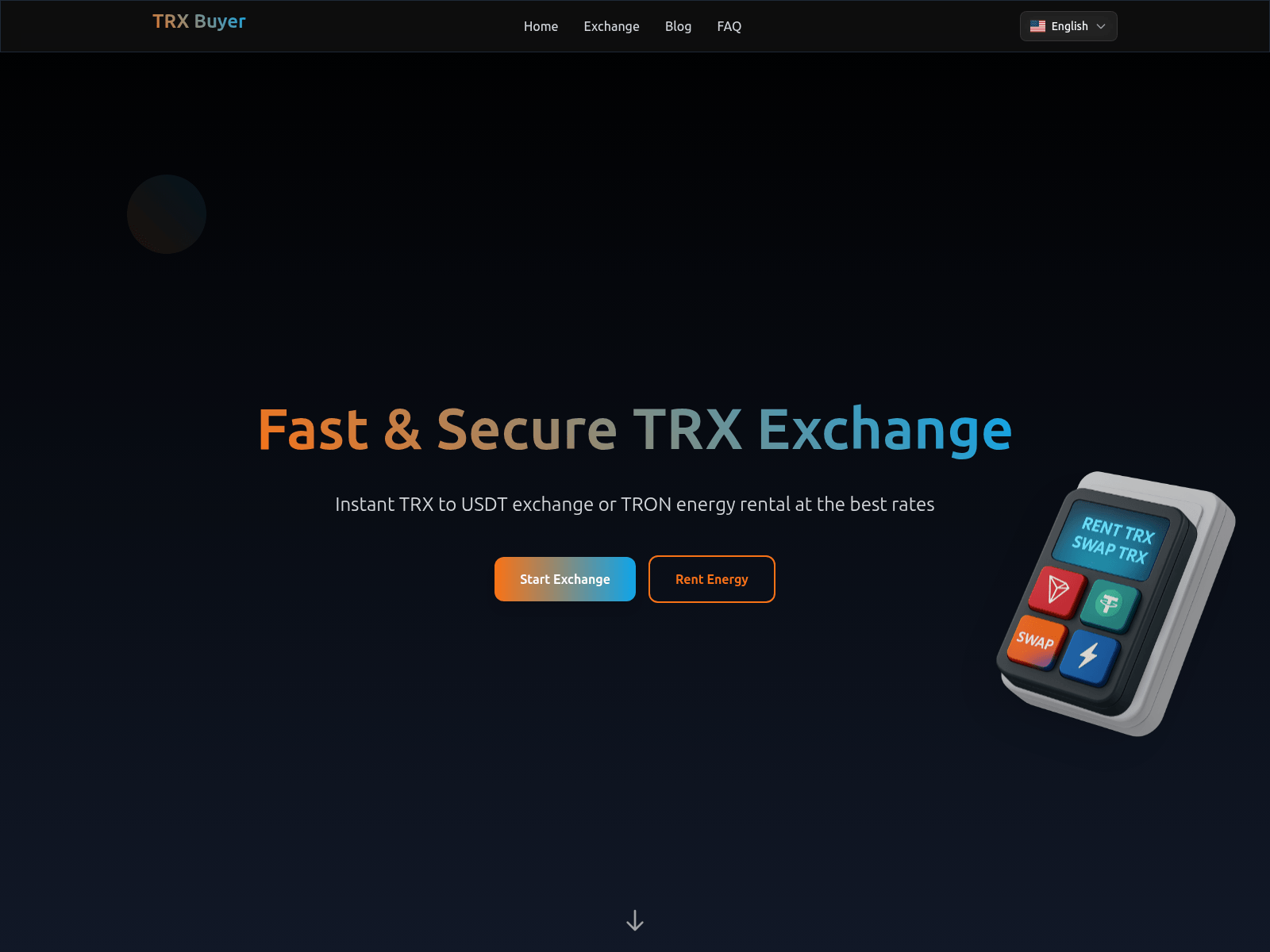 Screenshot of trx-buyer.com