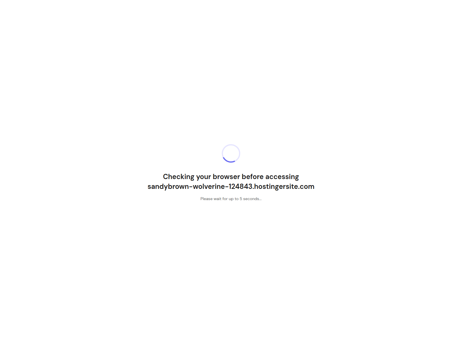 Screenshot of sandybrown-wolverine-124843.hostingersite.com