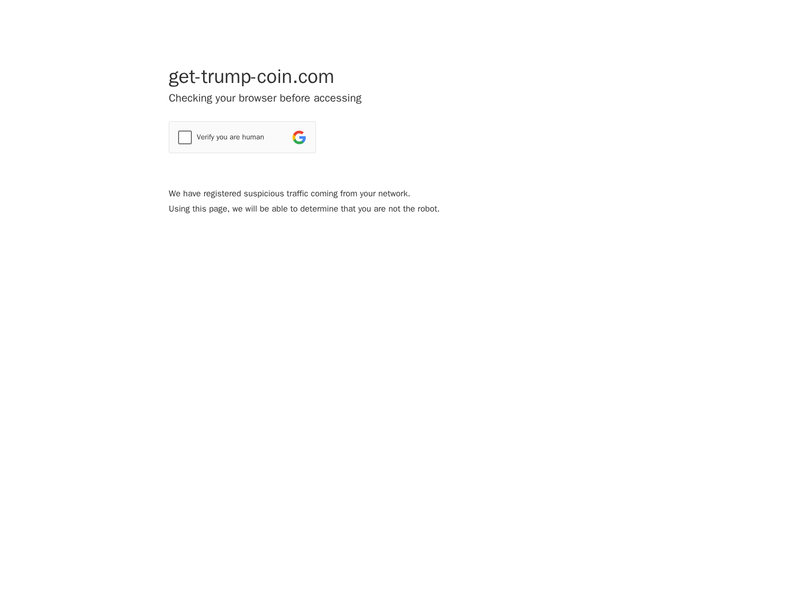 Screenshot of get-trump-coin.com