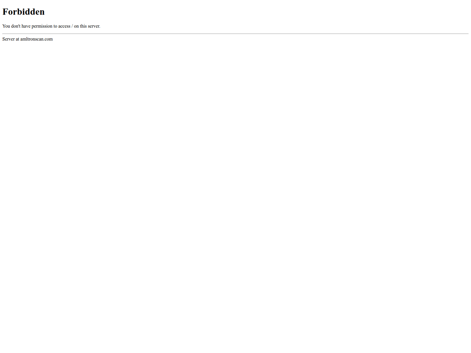 Screenshot of amltronscan.com