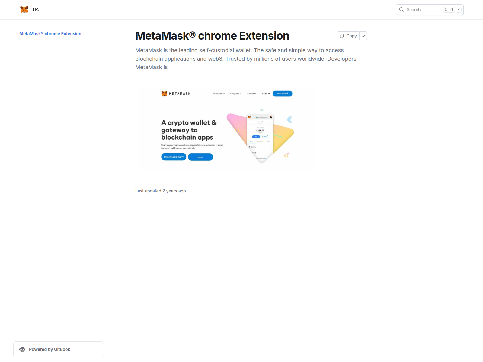 Forensic screenshot of metamasskasxtensio.gitbook.io