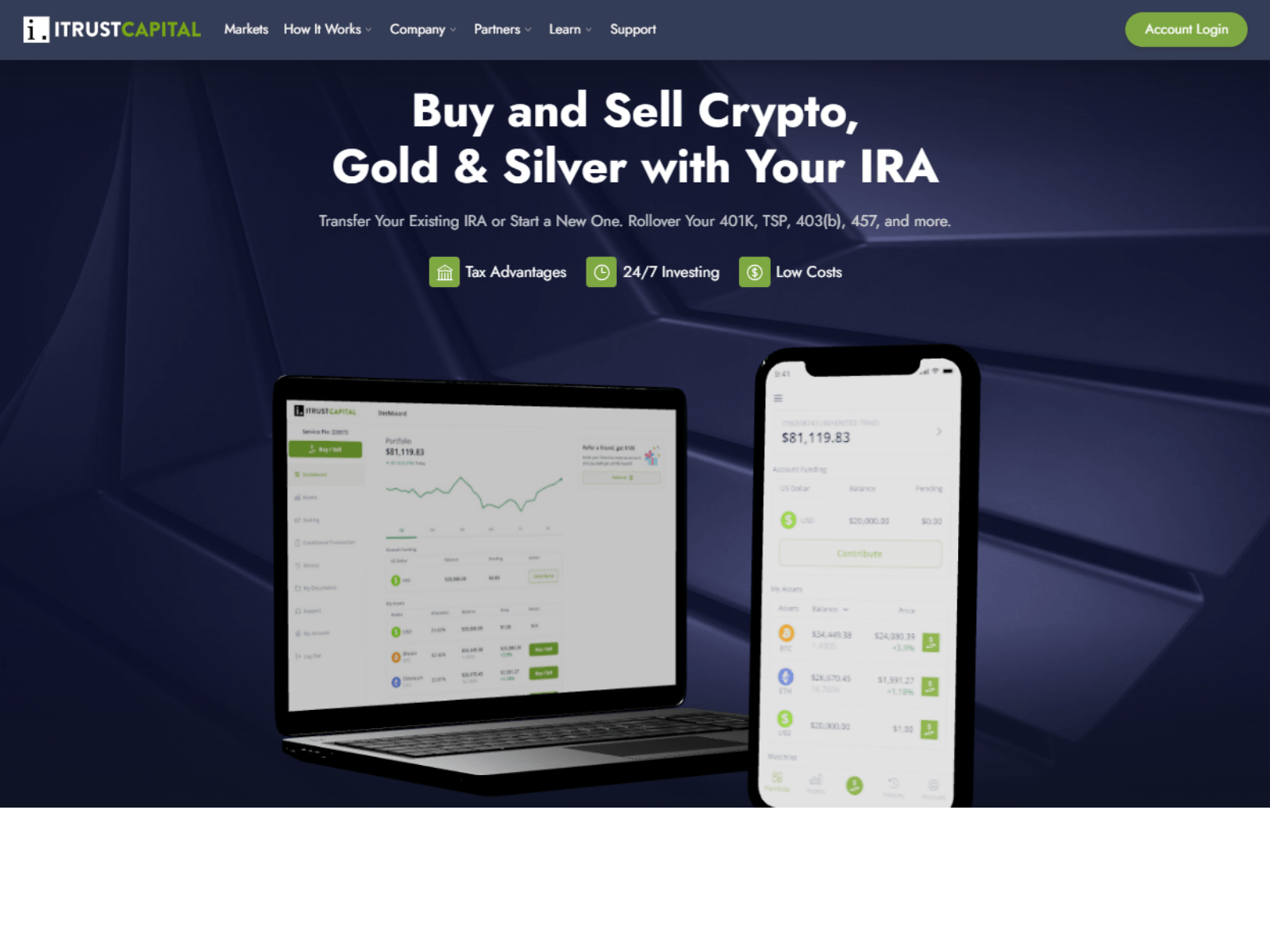 Screenshot of itrustceaptiallogine.webflow.io
