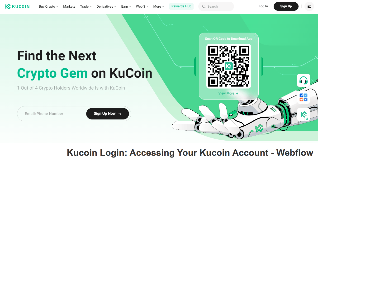 Screenshot of kunlgine.webflow.io