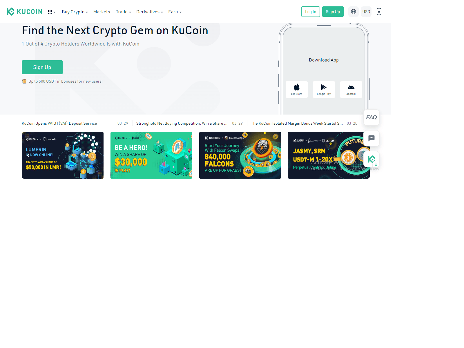 Screenshot of kucoinnologo.webflow.io