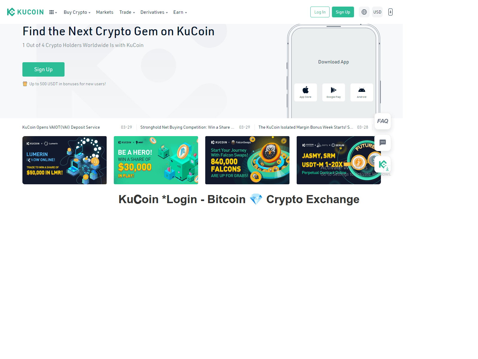 Screenshot of kucoinnzologin.webflow.io