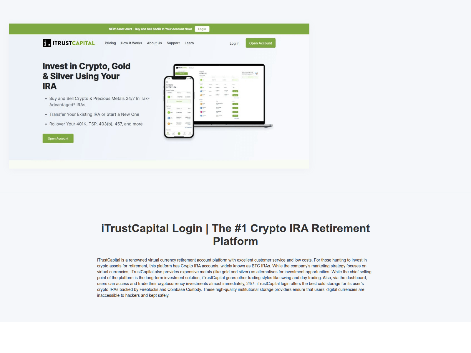 Screenshot of itrustcapital-loginn.webflow.io