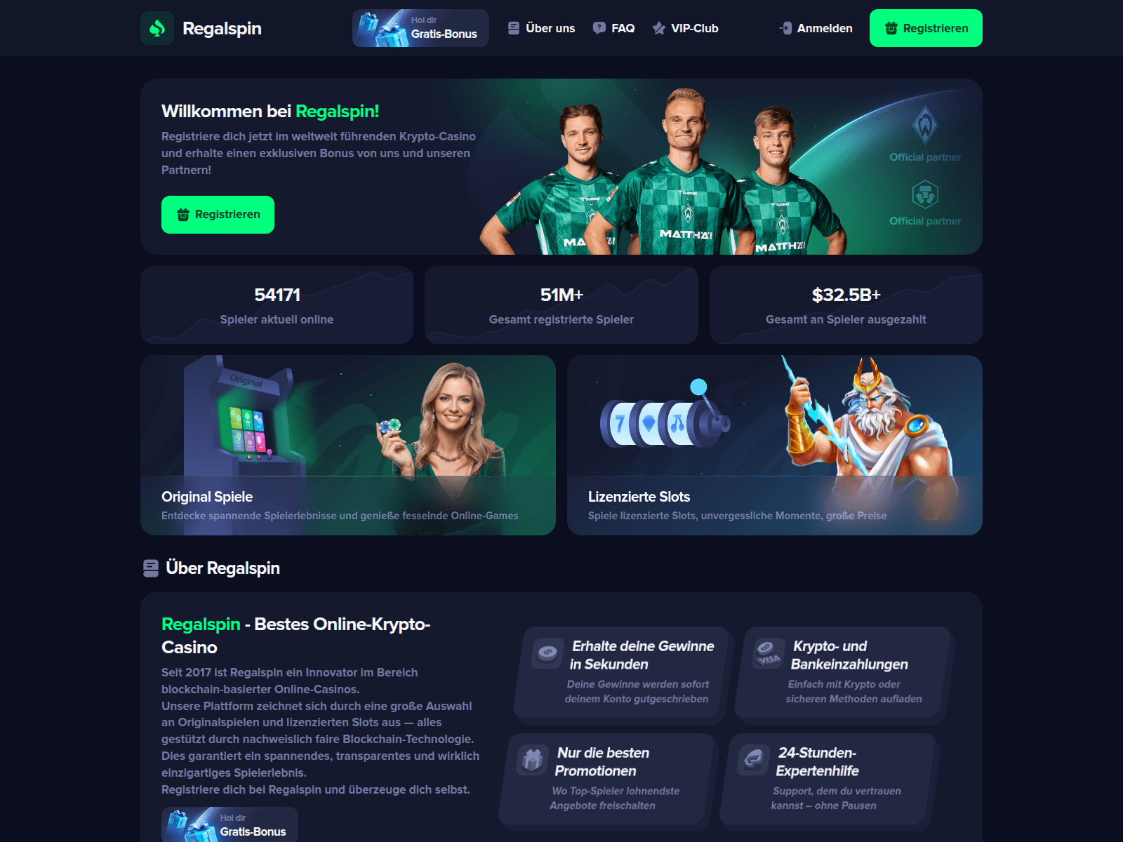 Screenshot of regalspin.bet